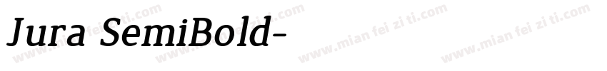 Jura SemiBold字体转换